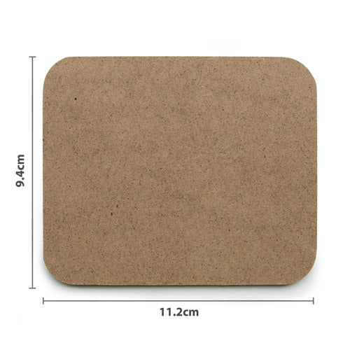 Craft MDF Rectangle Coaster (9.4x11.2x0.3cm)