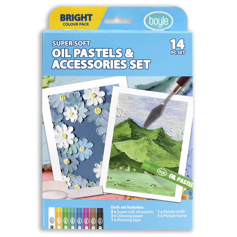 Oil Pastels and Accessories 14pc Set