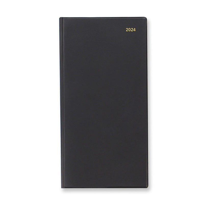 Letts 2024 Classic Slim 6 Months to View Diary (Black)