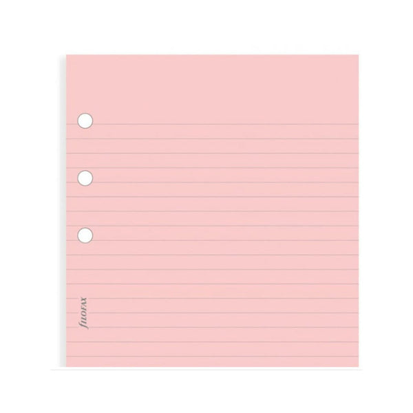 Filofax Personal Ruled Notepaper 30pk (Pink)