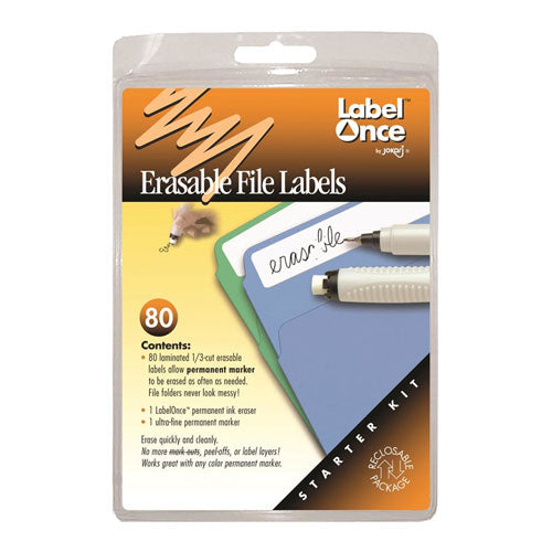 Erasable File Labels