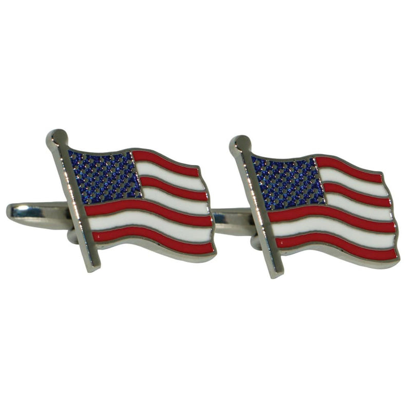 USA Flag Button Cufflinks