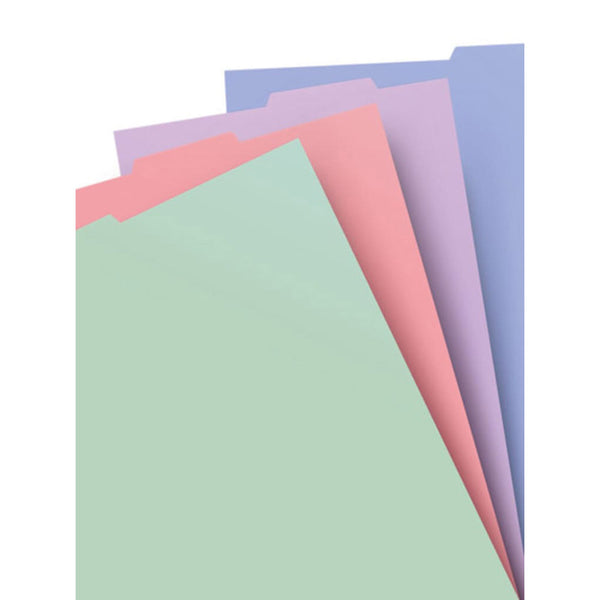 Filofax Pastel A4 Notebook Indicies 4pk