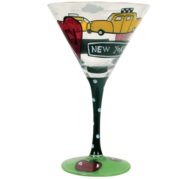 Cabitini Hand-Painted Martini Glass