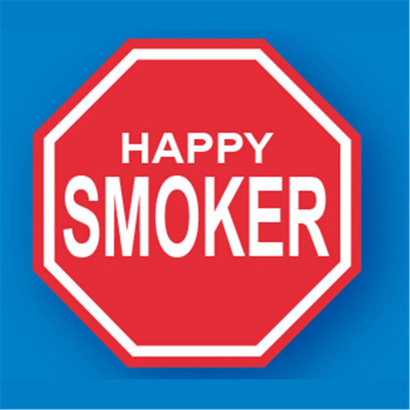 Happy Smoker Metal Traffic Sign