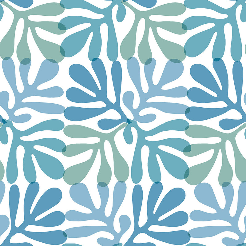 Paper+Design Luncheon Napkins (Coral Pattern Blue)