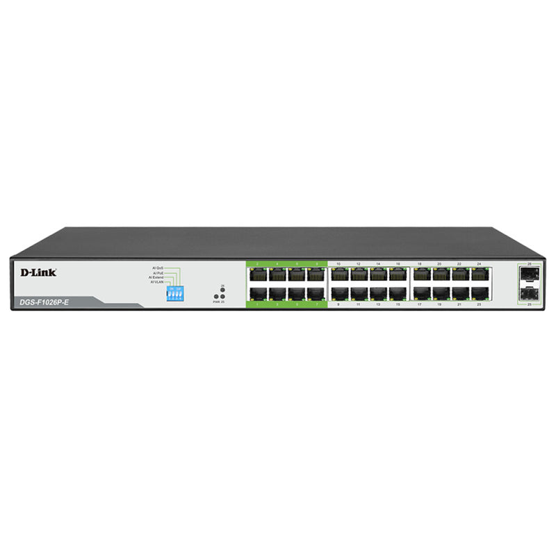 Switch Poe de Gigabit D-Link com 2 portas de uplink