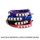Nylon Dog Collar with Rhinestones 30cm (1pc Random)