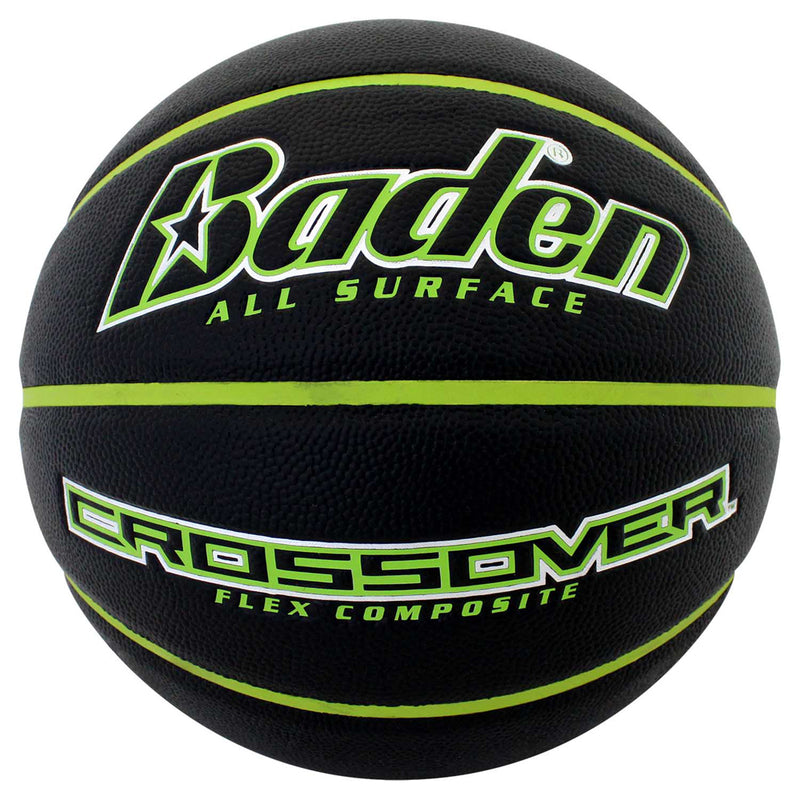 Baden Crossover Basketball Size 7 (Black/Neon Green)