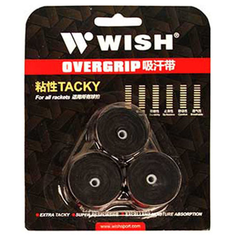 Wish 101 Tennis Overgrips (Black)
