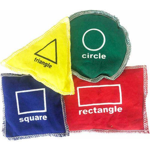 Alliance Shapes Cotton Bean Bag Set (Set of 4)