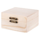 Wooden Mini Jewellery Box Square (7.8x7.8x4.5cm)