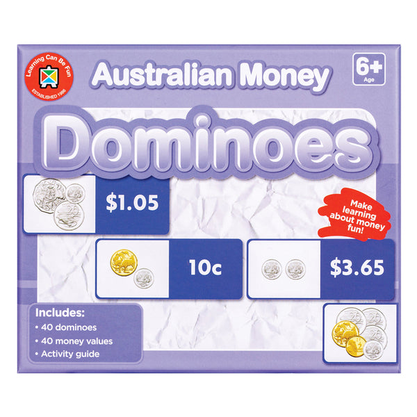 Australian Money Dominoes Educational Game