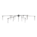 Barra de dragagem dobrável com 6 braços