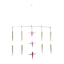 Barra de teaser com 8 lulas e 3 pássaro 90cm