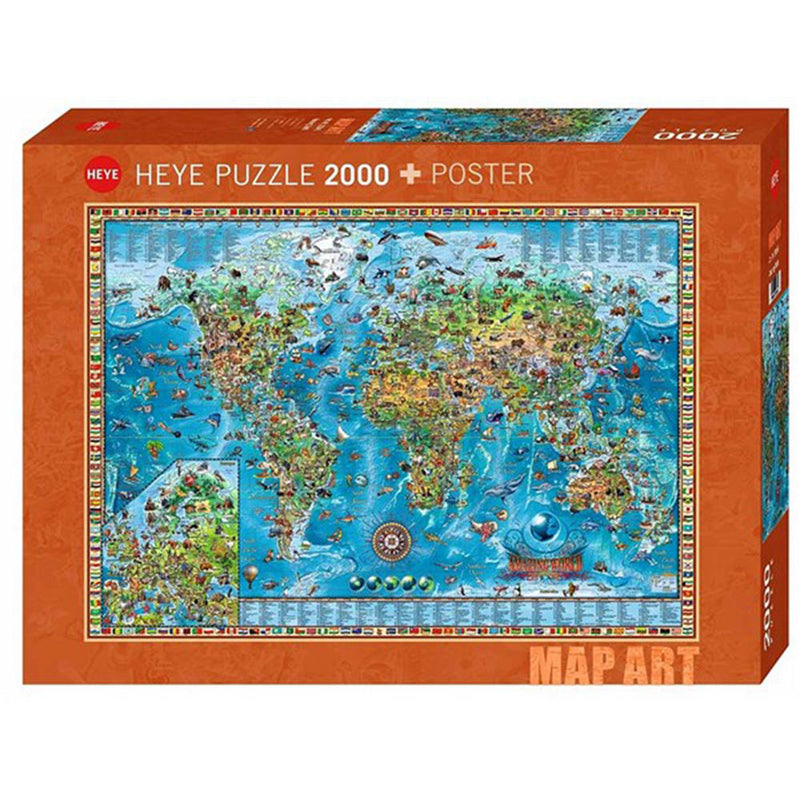 Heye mapa de arte de arte de arte 2000pcs