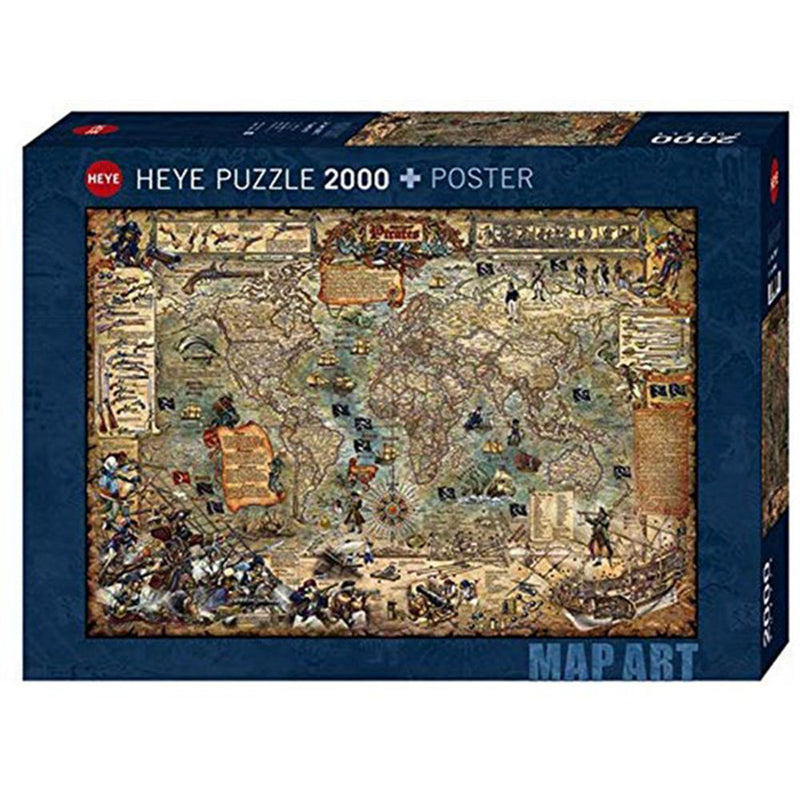 Heye mapa de arte de arte de arte 2000pcs