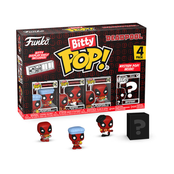 Deadpool Bathtime Bitty Pop! 4-Pack