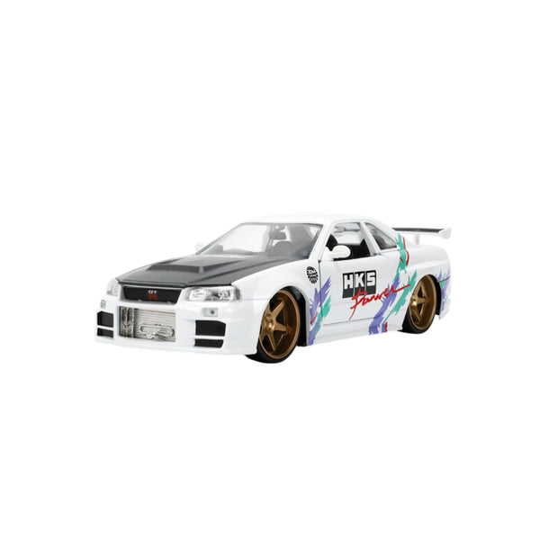 JDM Tuners 2002 Nissan Skyline GTR R34 1:24 Scale Vehicle