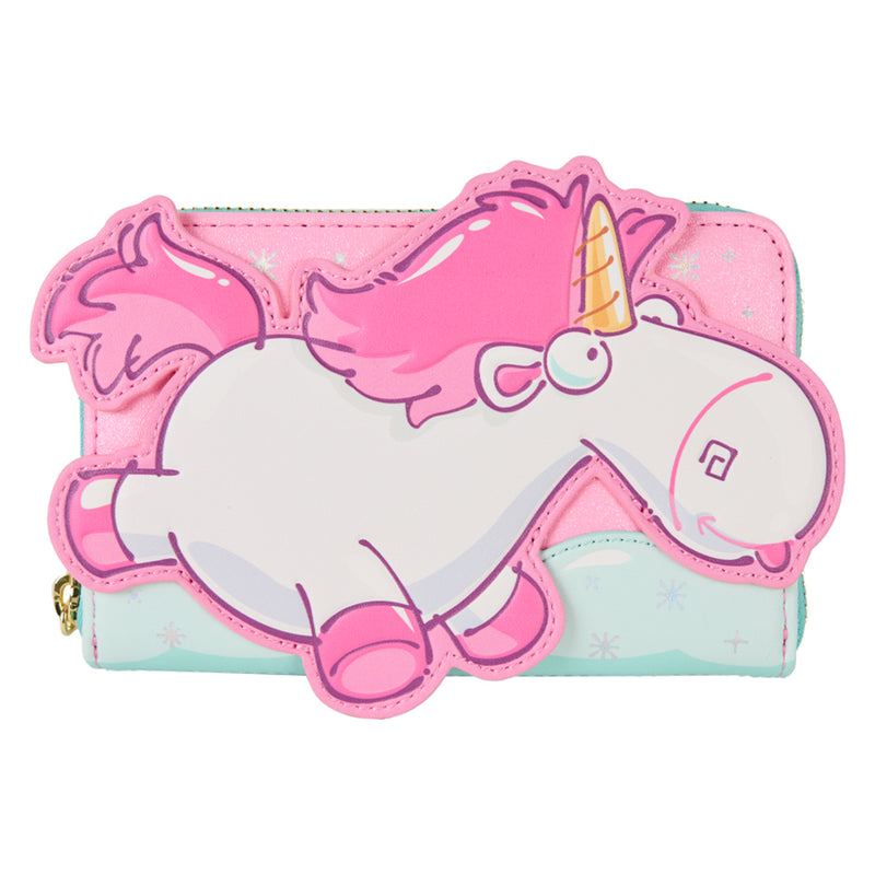 Minions Fluffy Unicorn Zip Around Wallet