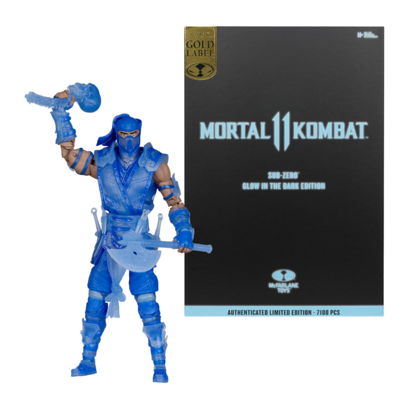 Mortal Kombat II Sub-Zero Glow-in-the-Dark Gold Label 7"