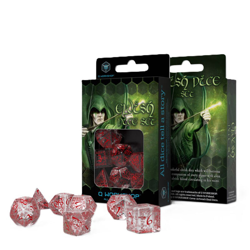 Q workshop Elvish Dice Conjunto 7pcs