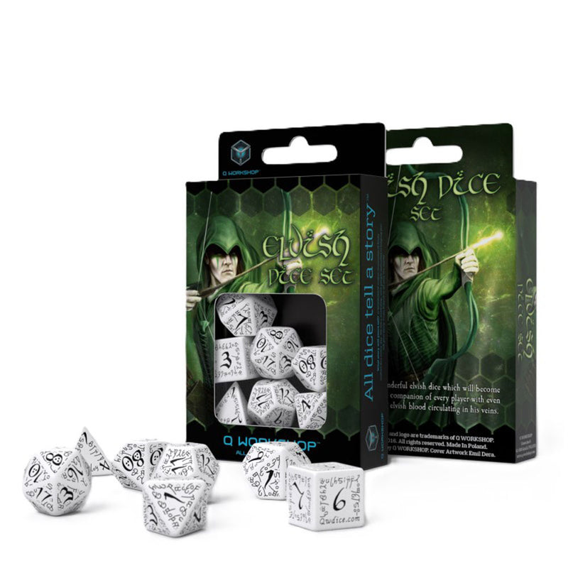 Q workshop Elvish Dice Conjunto 7pcs