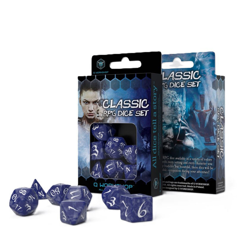 Q Conjunto de dados de RPG clássico de workshop 7pcs