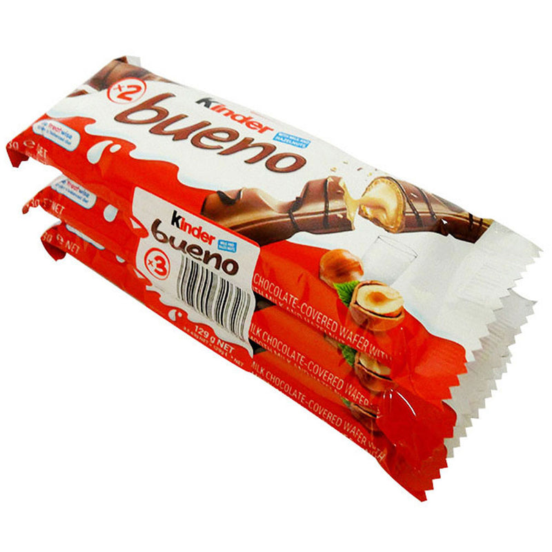 Kinder Bueno 3-Pack Bars 10pcs