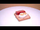 Bacon e ovos de sal e pimenta Conjunto