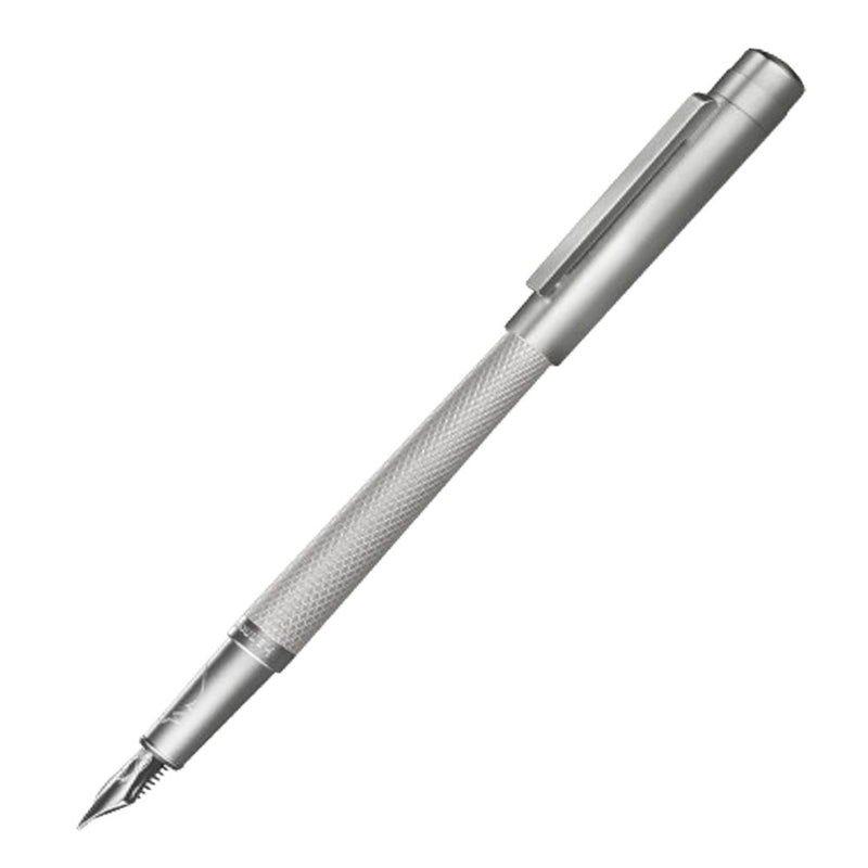 Guilloche Rhodium recubierto de 18k Fuente Pen (Slim)