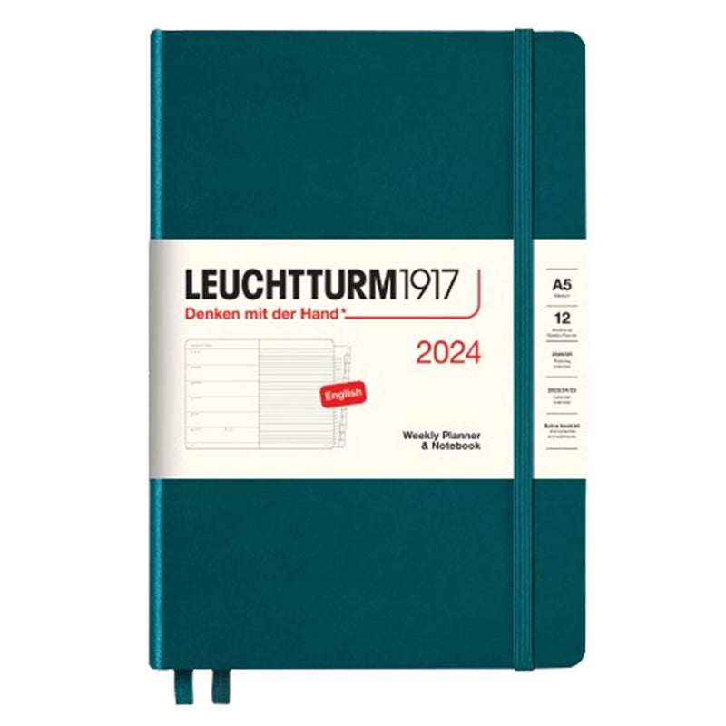 2024 A5 Week Planner & Notebook com livreto