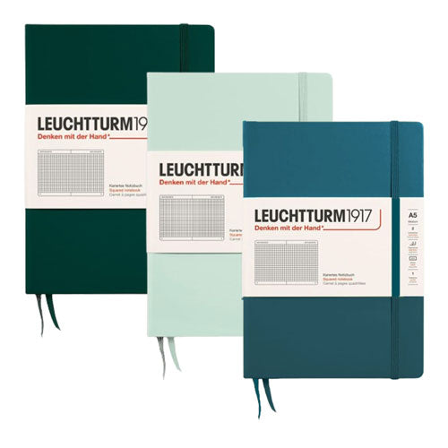 Leuchtturm Hardcover Squared Notebook A5 (Green)