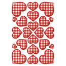 Herma Cross-Hatched Hearts Decor Sticker