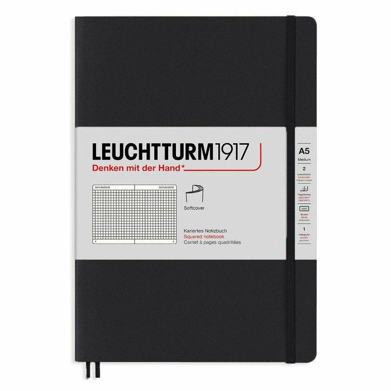 Leuchtturm Softcover Squared Notebook A5