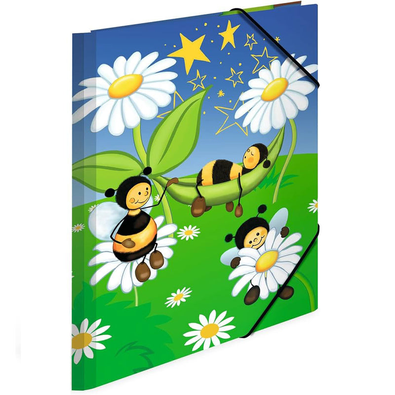 Herma Elasticated Cardboard Folder Bees Meadow