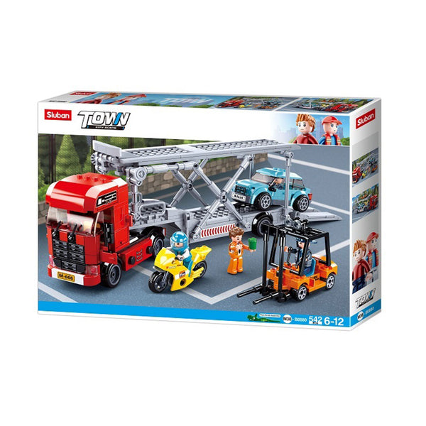 Sluban Town Car Transporter Blocks 542pcs