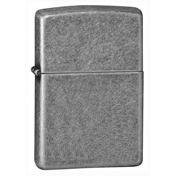  Encendedor Zippo con acabado en plata antigua