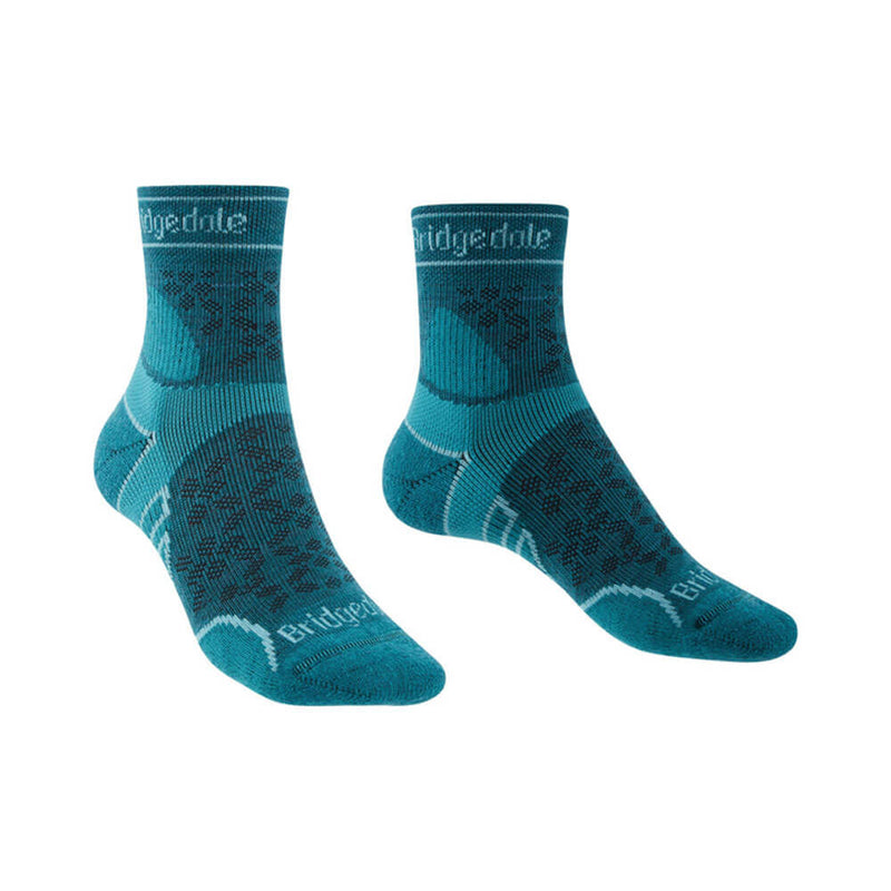 Merino Sport 3/4 calcetines (verde azulado)