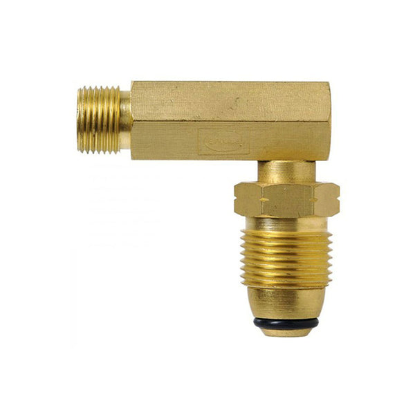 Right-Angle Brass POL L/H Adaptor