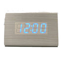 Reloj de mesa LED de madera tri -bar