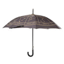 Black Astrology Wheel Polyester Umbrella
