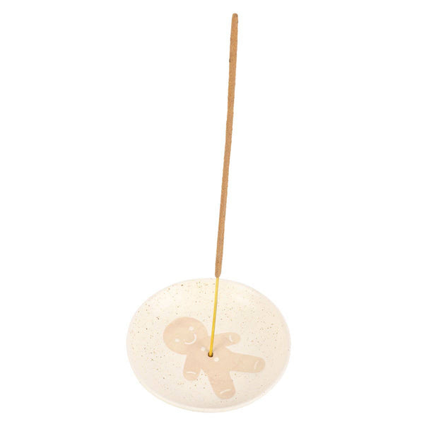Gingerbread Man Ceramic Incense Holder