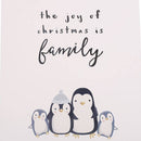 Joy of Christmas Penguin Family MDF Hanging Sign