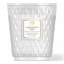 Sandalwood & Suede Coloured Glass Candle 595g