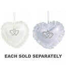 ME Padded Heart with Diamante Wedding Charm