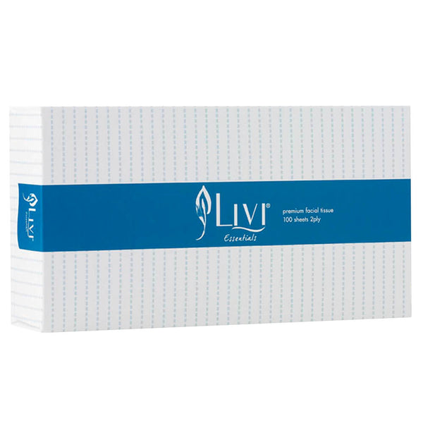 Livi Essentials Premium pañuelo facial de 2 capas (100 hojas)