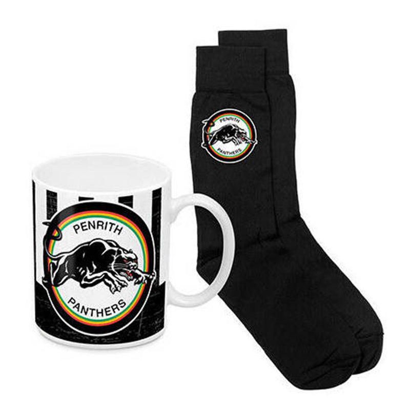 NRL Coffee Mug & Adult Socks Gift Pack 330mL