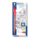 Staedtler 423 caneta esferográfica fina (caixa de 10)