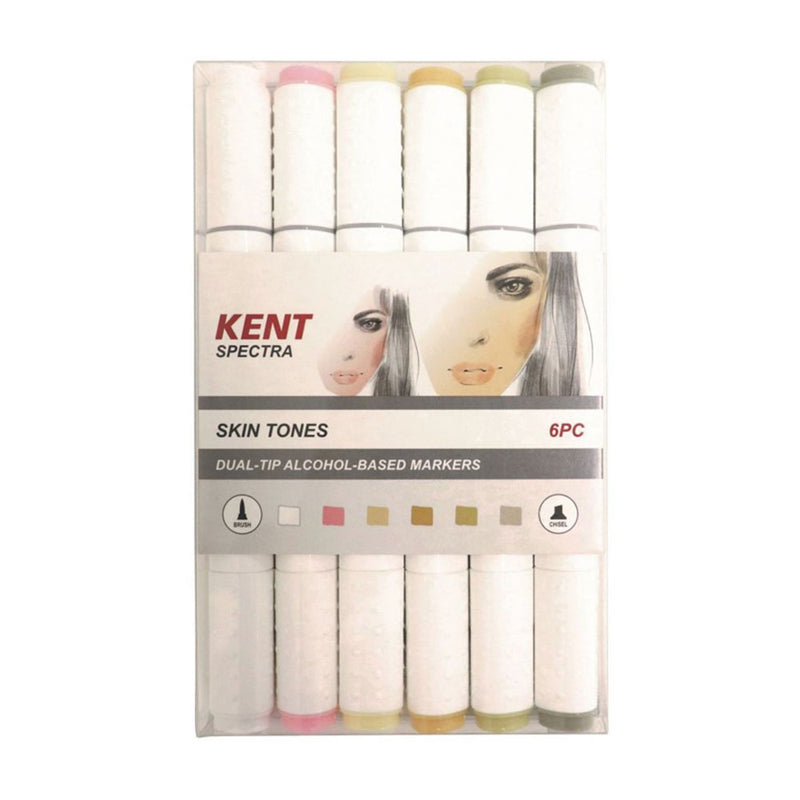 Conjunto de marcadores de design gráfico de espectros Kent 6pcs